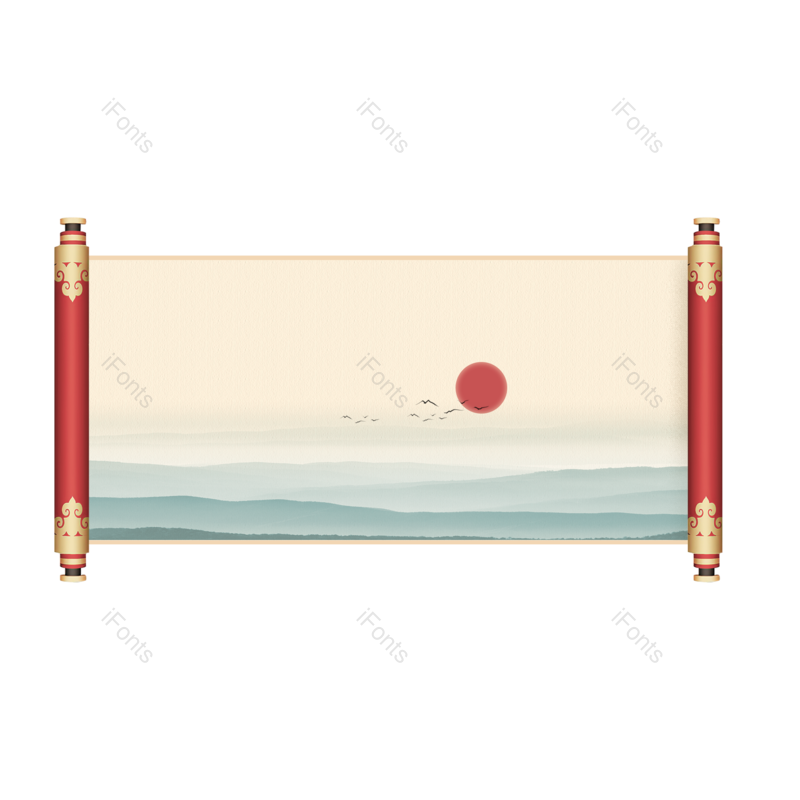 水墨图片,中国风元素,山水PNG,水墨画免抠素材